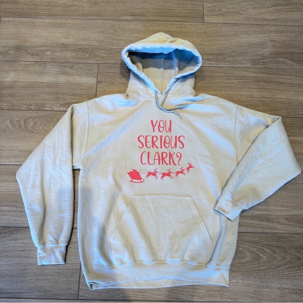 Griswold Family Christmas You Serious Clark Hoodie Size M